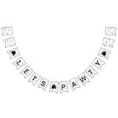 Chien Anniversaire Fun Polka Dot Paws Bannière du (Tout)