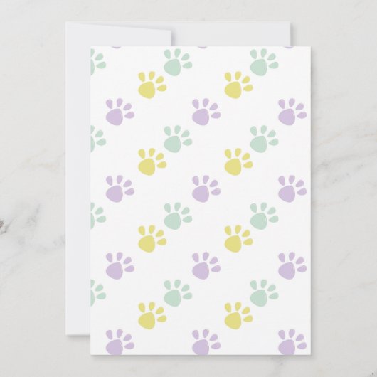 Chien Anniversaire Invitation Fille Garçon Party P (Dos)