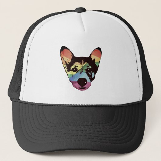 Chien arc-en-ciel, casquette, casquette (Devant)