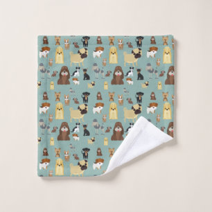 chien arrière - plan turquoise motif
