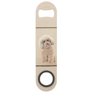 Chien Art Poodle Miniature Jouet Abricot Crème Mar