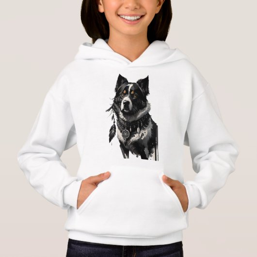 chien, attrapeur de rêves, amulet, talisman, (Devant)