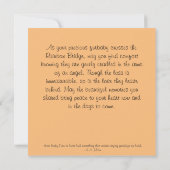 Chien avec Angel Cross Rainbow Bridge Carte de Sym (Dos)