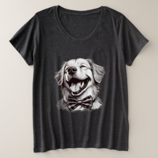 chien avec cravate arc rire (Design devant)