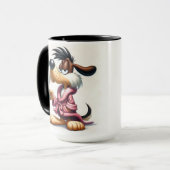 Chien avec tasse de café (Devant gauche)
