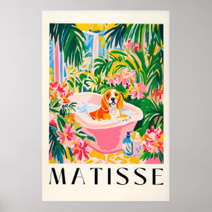 Chien Beagle dans la baignoire Impression artistiq