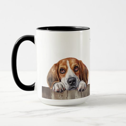 Chien beagle Mug (Gauche)
