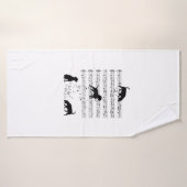 Chien beagle Musique Note Musicien de Clef Cute Be (Serviette de bain)