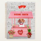 Chien beagle Valentine's Day Kissing Booth (Devant)