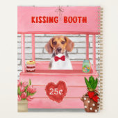 Chien beagle Valentine's Day Kissing Booth (Dos)