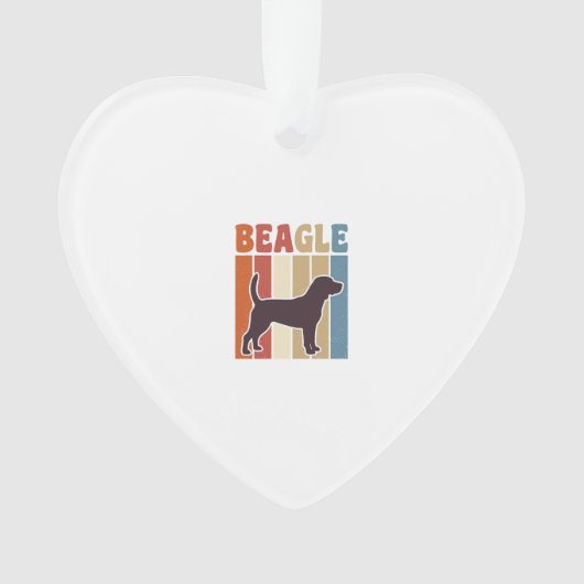 Chien Beagle Vintage Dessin Vectoriel Rayure Rétro (devant)