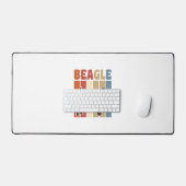 Chien Beagle Vintage Dessin Vectoriel Rayure Rétro (Clavier et souris)