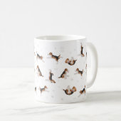 Chien beagle yoga mug (Devant droit)