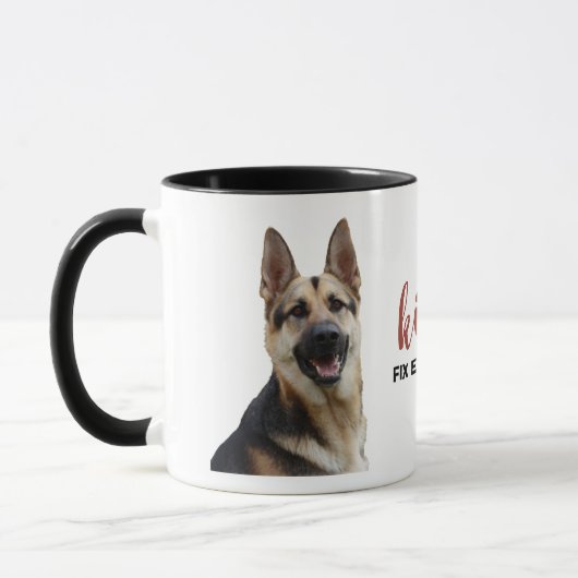 Chien berger allemand Baisers Réparez tout Mug (Gauche)