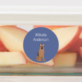 Chien berger allemand couleurs étiquette imperméab (Apposé)