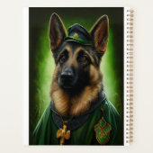 Chien berger allemand en tenue de jour St. Patrick (Dos)