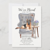 Chien berger allemand | Faire-part de déplacement (Devant)