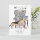 Chien berger allemand | Faire-part de déplacement (Debout devant)