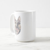 Chien berger allemand Mug | 15 oz (Devant gauche)