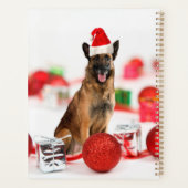 Chien berger allemand Noël Santa Hat Cadeau Sac ca (Dos)