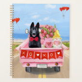 Chien berger allemand Saint Valentin Coeurs de cam (Devant)