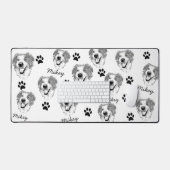 Chien berger australien Dessin personnalisé à la m (Clavier et souris)