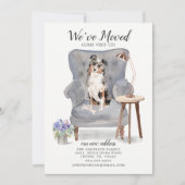 Chien berger australien | Faire-part de déplacemen (Devant)