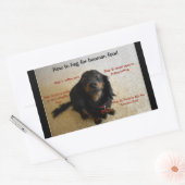 Chien Biscuit biscuit Traite Étiquette de jarre (Enveloppe)