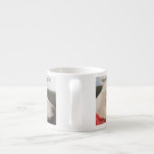 Chien blanc mignon Thanksgiving Espresso Mug (Dos)