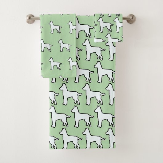 Chien blanc Mint Green (En situation)