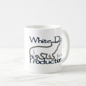 Chien blanc - tasse (personnalisée ou customisée) (Devant droit)