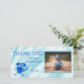 Chien bleu Merci personnalisé (Debout devant)