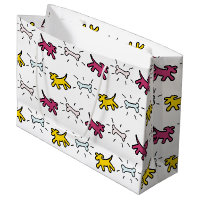 Chien Bone Graffiti Style Choisir Couleur L Sac ca