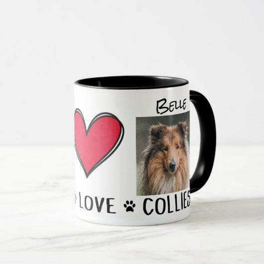 Chien Bordure Collies Mug (Devant droit)
