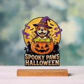 Chien bouledogue Halloween nuit citrouille (Neutre)