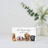 Chien Boutique Carte de visite (Debout devant)