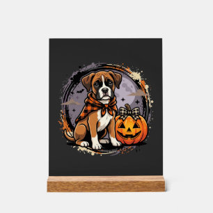 Chien Boxer Halloween Citrouille Sublimation