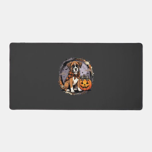 Chien Boxer Halloween Citrouille Sublimation (Recto)
