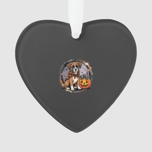 Chien Boxer Halloween Citrouille Sublimation (devant)