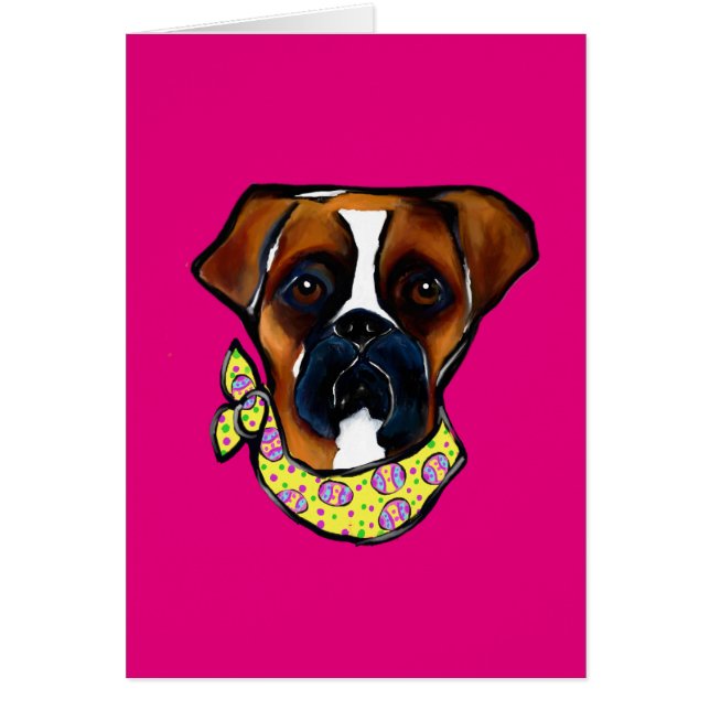 Chien Boxer Pâques (Devant)