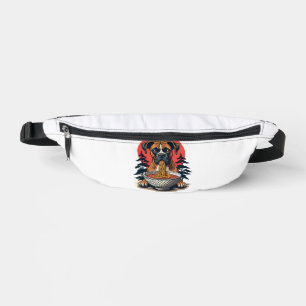 Chien Boxer Vintage Mangeant des Ramen Coucher de