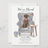 Chien Brown Labrador Retriever | Faire-part de dép (Devant)