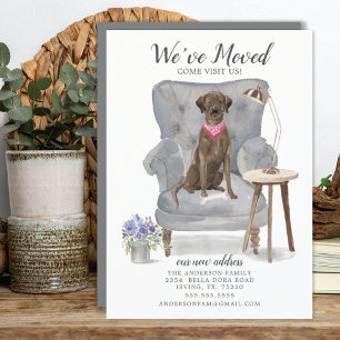 Chien Brown Labrador Retriever   Faire-part de dép