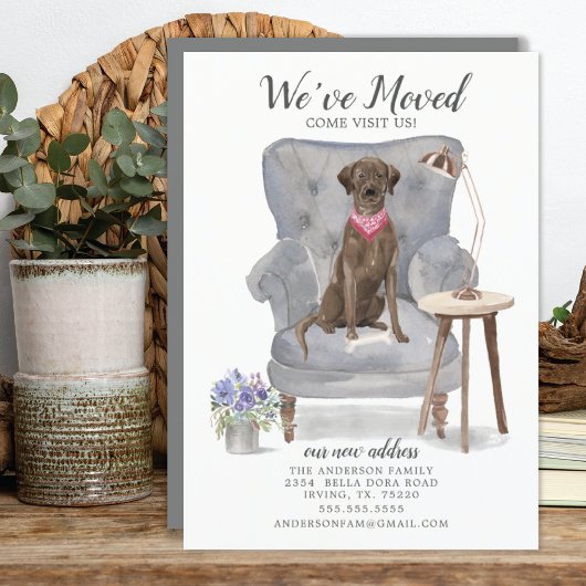 Chien Brown Labrador Retriever | Faire-part de dép