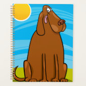 Chien Brun Géant Drôle Assis au Soleil (Devant)