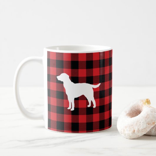 Chien Buffalo Check Mountain Coffee Mug (Avec donut)