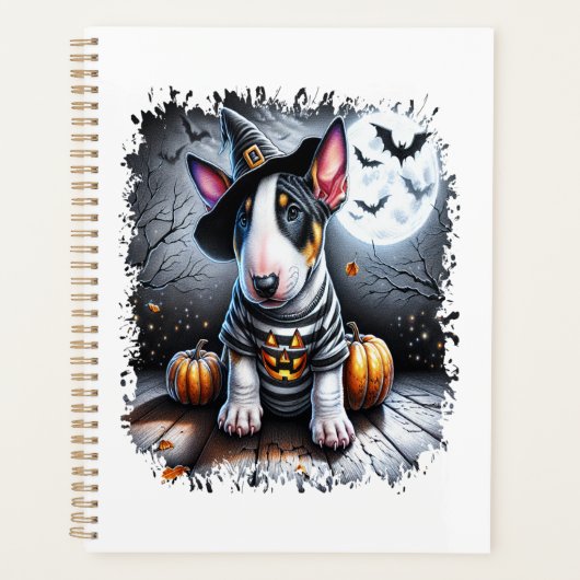 Chien Bull Terrier Halloween (Devant)