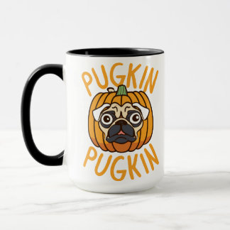 Chien Carlin Pougkine Halloween Mug - Tee Éffrayan