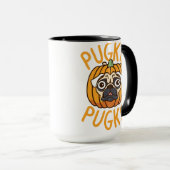 Chien Carlin Pougkine Halloween Mug - Tee Éffrayan (Devant droit)