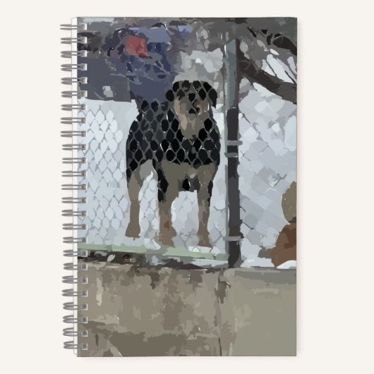 Chien carnet clôturé (Recto)